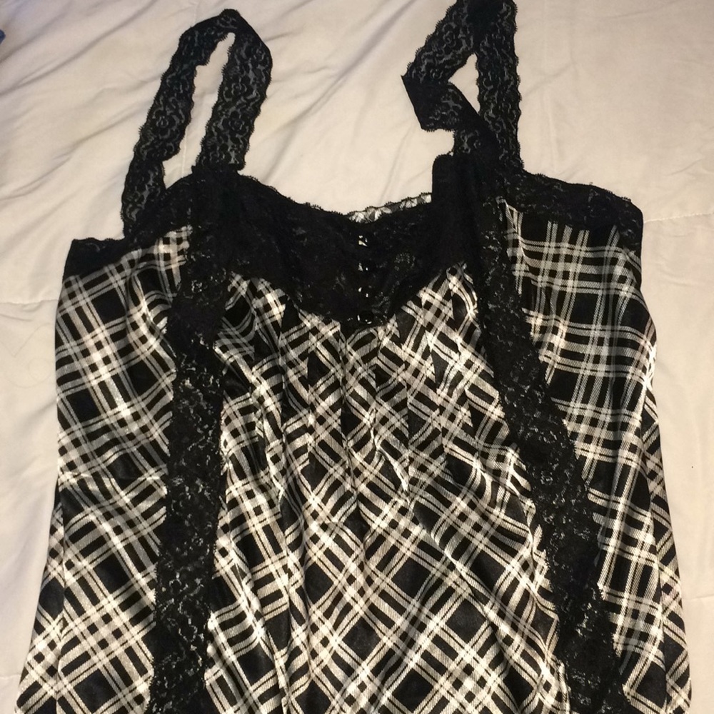 Silk lace strap cami